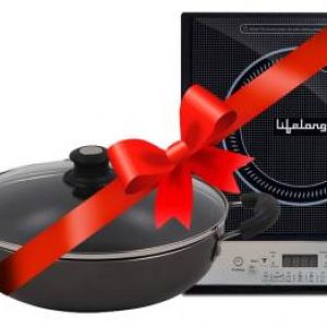 Lifelong LLCMB10 1400 W Induction Cooktop with IB 240 mm Non-Stick Kadhai