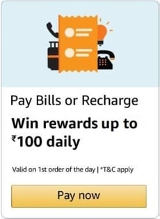 Amazon Pay Bills Offer