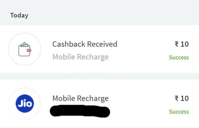 Freecharge Cashback Offer