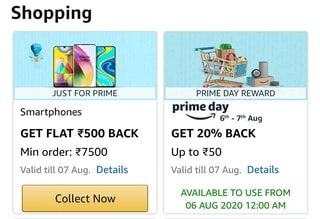 Prime Day Smartphone Cashback Offer