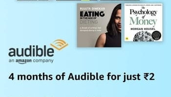 Get 4 Months Audible Subscription at Rs.2 (Amazon Prime Day Offer)