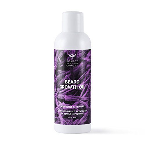 Bombay Shaving Company Beard Growth Oil For Men infused with Vetiver and 4 Essential oils for Effective Beard Growth (3 month pack), 90 ml