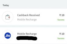 Freecharge – Get Rs.10 Cashback On Rs.10 Recharge