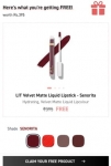 Get MyGlamm FREE Lipstick by Completing 10 Second Survey