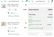 MyProtein 67% Off On Impact Whey Protein (New Coupon Code)