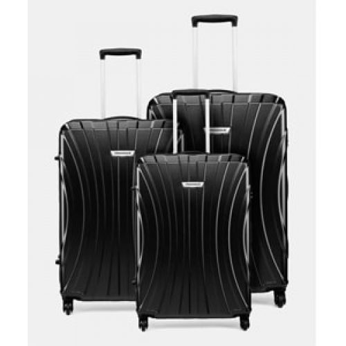 S01-3 COMBO SET (28+24+20) Cabin & Check-in Luggage – 75 cm  (Black)